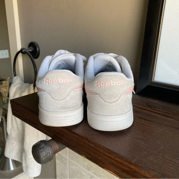 Reebok White and Pink Athletic Shoes - Picture 2 of 6